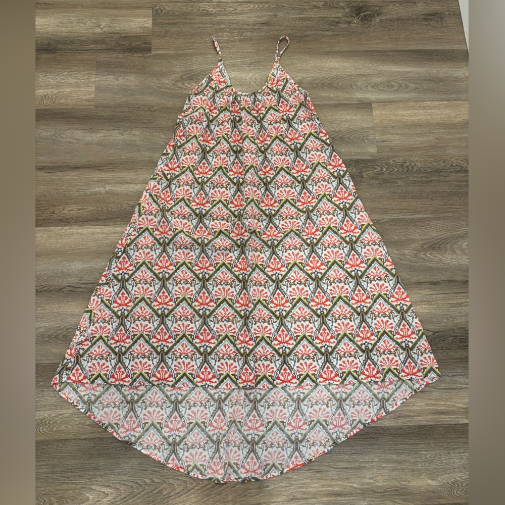 Printed Low Back Maxi Dress